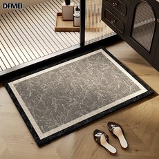 DFMEI 浴室地墊家用衛生間門口腳墊吸水速幹硅藻泥腳墊耐髒易打理防滑墊, 1個, 歸朵