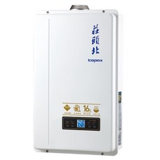 莊頭北 數位恆溫熱水器 分段火排 強制排氣 16公升, 天然, N/A, 天然
