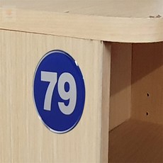 나프로컬렉션 1P 에폭시 번호판 1~50 좌석번호스티커, 46
