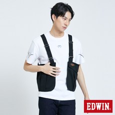 EDWIN 男款工裝外搭背心 (黑色)