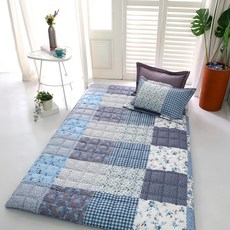 라라패치 30수 광목면100% 요커버 싱글/더블/퀸, 블루