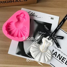 석고상 홈데코 석고 원피스 스커트 아로마 테라피 왁스 펜던트 실리콘 몰드 DIY 선물 공예 자동차 장식 금형