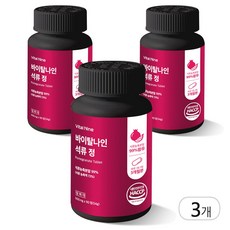 내추럴오가닉 석류정 식물성에스트로겐 석류농축분말 99% 함유 석약처 HACCP인증, 3개, 90정