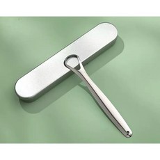 不銹鋼刮舌器 刮舌苔器 刮舌棒 刮舌板 除口臭 舌苔清潔器 口腔保健, 1個, 小號刮舌器一組