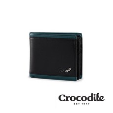Crocodile 真皮短夾 簡約3卡隱藏鈔票層設計 Smooth系列