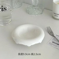 陶瓷心形調味碟, 小圓嘟嘟碟, 1個, 如圖