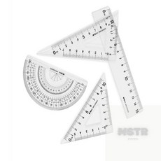 서규몬 각도기 삼각자 4종세트 삼각형자, 1개