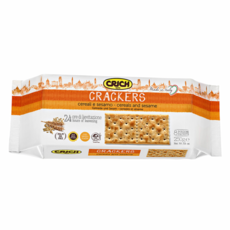 CRICH 克里奇 義大利芝麻穀物蘇打餅 少油少鹽 使用啤酒酵母24小時自然發酵, 250g, 1包