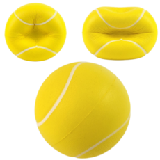 저강도 소프트 스퀴즈볼 2p 잼잼공 악력 강화 두뇌자극 손운, 2개, 옐로우