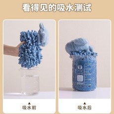 good 爾手巾擦手毛巾掛式不掉加厚手帕吸水速幹防臭衛生間廚房, 1個, 棕色