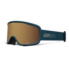 Giro Cruz 성인용 스노우 고글 - 앰버 스칼렛 렌즈가 있는 레드/화이트 워드마크 스트랩