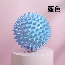 台灣現貨24H出貨 刺蝟按摩球 紓壓按摩球 舒壓按摩 瑜珈按摩球 瑜伽 足底 指壓 筋膜球 健身球, 1個, 刺蝟按摩球 藍色(硬球)