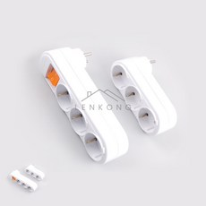 이렌콩 멀티콘센트 3구 ㄱ자멀티탭 멀티탭3구 멀티콘센트3구, 스위치