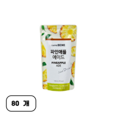 카페베네 파인애플 에이드, 190ml, 80개