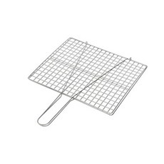 캠핑용 바베큐 스틸 접석쇠 소형 250x210mm 고기 생선 구이망 바베큐석쇠 캠핑석쇠, 1세트