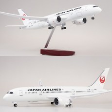 일본항공 JAL B787-8 모형 비행기 항공기 다이캐스트 1:130, 화이트(기본형 조명없음)
