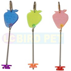 ＊來成鳥園＊不銹鋼蔬果串(大) 蔬菜 玉米 小米穗 墨魚骨...等蔬果與零食/玩具DIY, 1個