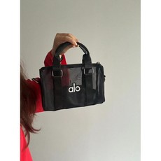 透明網包 瑜珈健身包 運動女包 旅行斜跨包, 1個, 迷你款白logo, 迷你款白logo