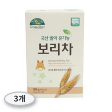 오가닉스토리 국산 발아 유기농 보리차, 3개, 10개입