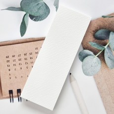 띤또레또 캘리그라피 무지 책갈피 순백색 350g 50매, 350g 순백색 책갈피
