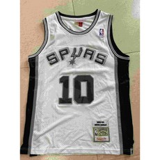 NBA 샌안토니오 스퍼스 10번 데니스 로드맨 유니폼 농구 상의