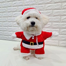 댕하냥 강아지 코스튬 산타복 산타클로스 옷 반려동물 코스프레, 1개
