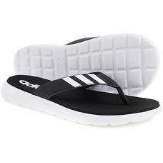 adidas 愛迪達 中性夾腳拖鞋+平面口罩, 245, 黑,白