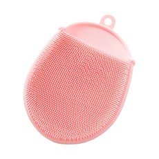 유아용 실리콘 샤워 장갑, 핑크, 1개