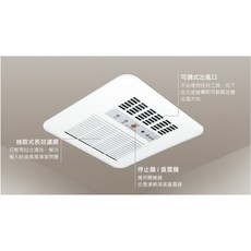 台達電 遙控暖風乾燥機, 標準型(固定風門),遙控/220V