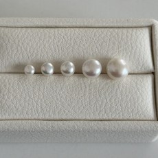 925실버 은 천연 못난이 납작 담수 진주 딱붙는 귀걸이 4 5 6 8 10mm