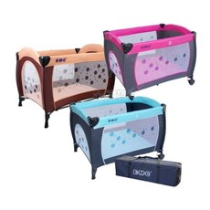 @企鵝寶貝@ EMC 伊買-嬰幼兒單層遊戲床 (附蚊帳、收納袋) 可開側門, 請選賣家宅配-  藍色(2501)