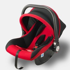 貝瑞迪嬰兒提籃兒童座椅汽車用新生兒寶寶車載便攜汽車座椅棉, 1個, 紅色(提籃款):1個