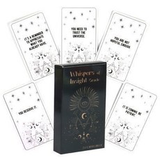 女巫卡塔牌屋 - 洞察力耳語訊息卡 英文字卡神諭卡 桌遊 卡牌遊戲 英文桌遊 占卜Whispers Of Insight, 1個