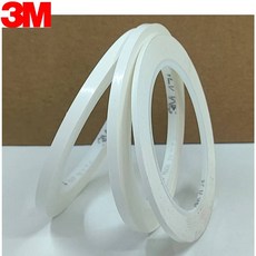 3~4~5~10mm~50mm 폭 자동차 차량 모터 헬멧 곡선 보드 트림 장식 매트 화이트용 3M 471 강력 비닐 접착 테이프 214883, 3mm x33M 1Roll
