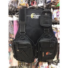 Water Rocks 路亞型釣魚背心 WRGV-6011 黑色款 多口袋設計 輕便透氣