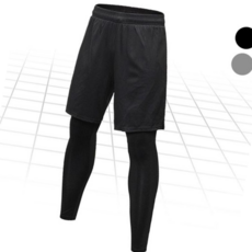 워터레깅스 남성 반바지 일체형 스포츠 레깅스 ELC-2008