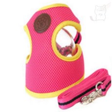 서무스토어 포시즌 메쉬 하네스 셋트체리핑크 L 반려견하네스, 1