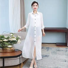 防曬衣女夏季薄款長款2024新款高檔洋氣超仙雪紡開衫大碼空調外搭 副廠商品