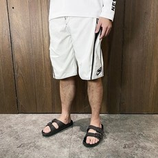 O'Neill 男款海灘褲 衝浪短褲 logo 白灰 A664