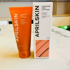 Aprilskin 胡蘿蔔淨化毛孔泥膜 100g 現貨優惠組，深層清潔毛孔、去除黑頭粉刺，打造細緻光滑美肌, 1個, 1