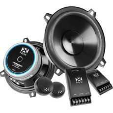 NVX VSPTW 1인치 프리미엄 자동차 트위터 450W 최대 150W RMS 패시브 X-오버가 장착된 실크 돔 자동차/트럭/도어(페어)에 쉽게 설치할 수 있습니다, 5.25 inch Component