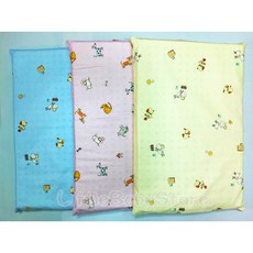 LittleBabyStore 兒童嬰兒乳膠床墊 厚度3.5公分 約120x60, 1個, 藍色款床墊ｘ1＋床套ｘ1