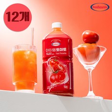 보넬드 아이엠 토마토주스 100% NFC 착즙주스, 12개, 1L