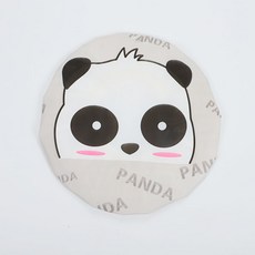 紅帽嚴選 防水加厚浴帽 熊貓圖案 鬆緊護髮防油美容, 1個, 熊貓