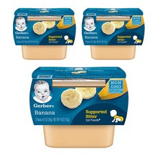 Gerber 嘉寶 孩童食物泥 2入組, 香蕉口味, 142g, 3組