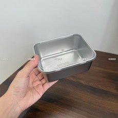 304不鏽鋼方型保鮮盒, 1個, 如圖