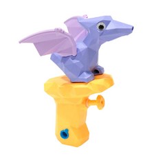 Q萌恐龍小水槍 可拆卸翅膀 密封注水口, 1個, 翼龍-紫色恐龍小水槍
