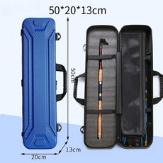낚시가방 휴대용 낚싯대 가방 방수 낚시 하드케이스 커버 로드케이스 낚싯대가방, 1. blue 50cm 1pc