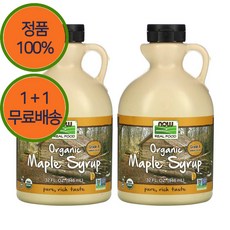 1+1 나우푸드 A등급 메이플 시럽 액상 473ml 다크 컬러