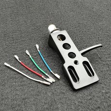 비닐 픽업 레코드 플레이어용 턴테이블 카트리지 헤드쉘 스타일러스, 04 Black Holder, 1개